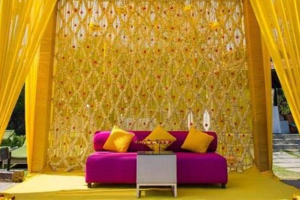 Haldi back drop