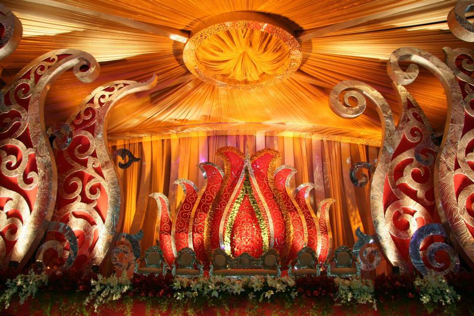 Decorated mandap