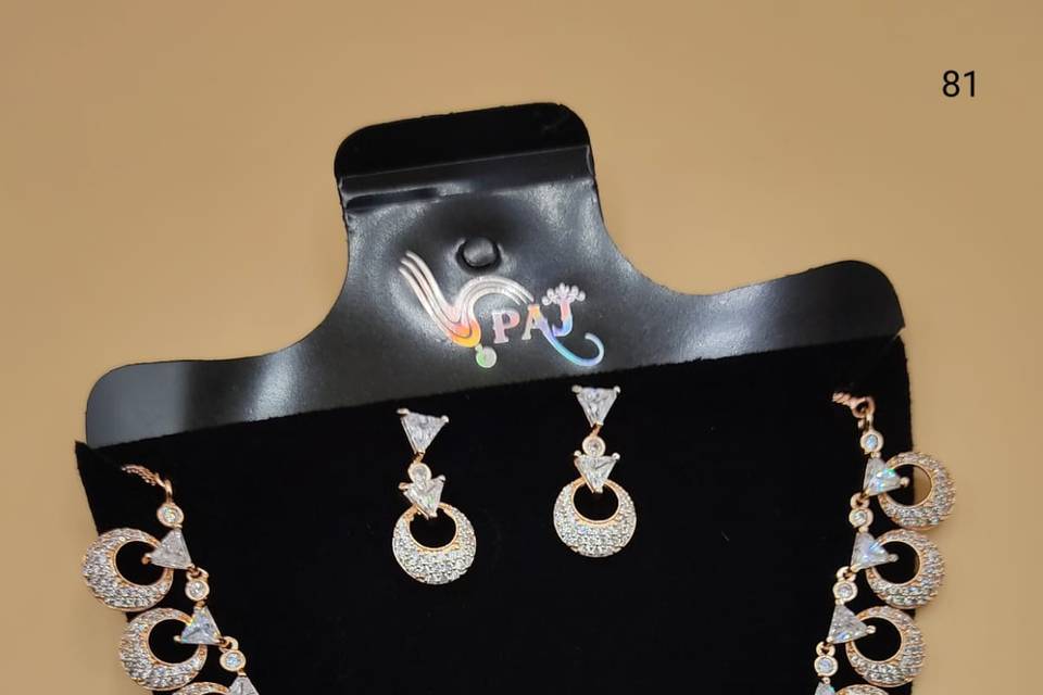 American diamond necklace set