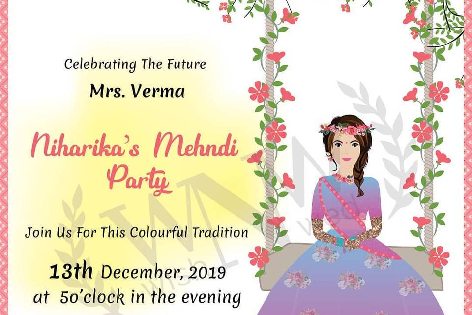 Mehndi Party Invitation