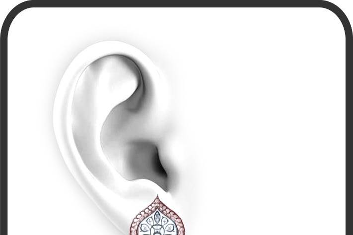 Designer Real Diamond Earrings