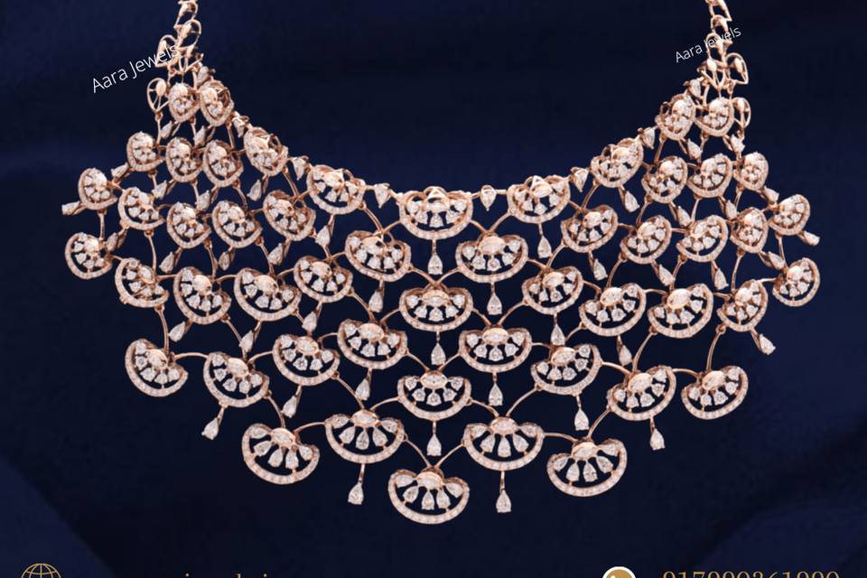 Designer Real diamond necklace
