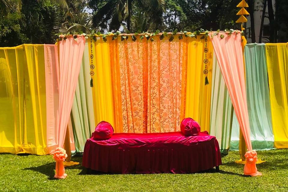 Haldi/mehendi tent