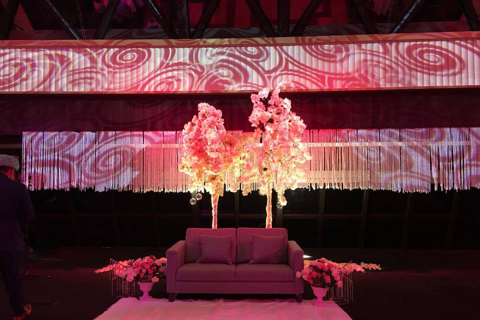 Backdrop for reception