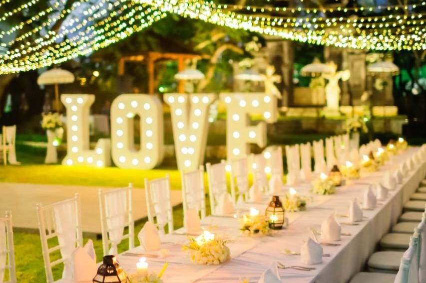 Wedding decor reception