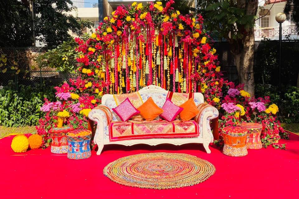 Main mehndi stage