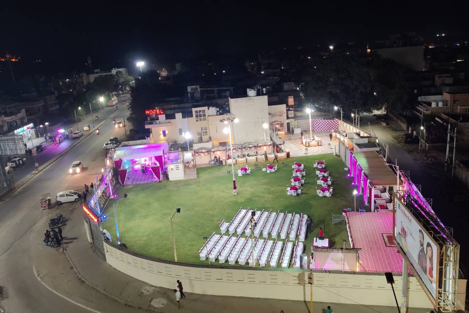 Garden top view