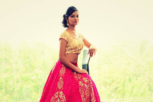 Bridal Lehenga | Indian Wedding Lehenga | Lehenga Choli Online -Varuna  Jithesh | Lehenga designs, Half saree designs, Half saree lehenga