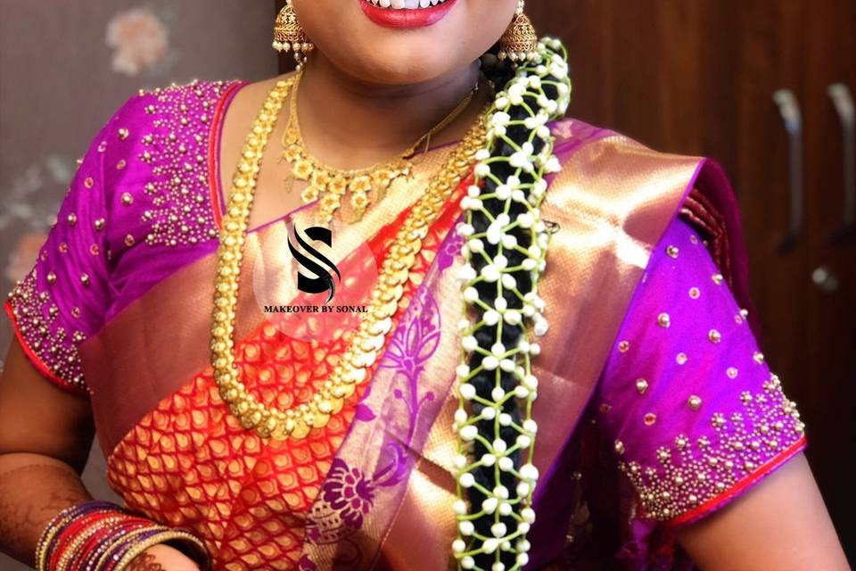 Meenakshi on her wedding