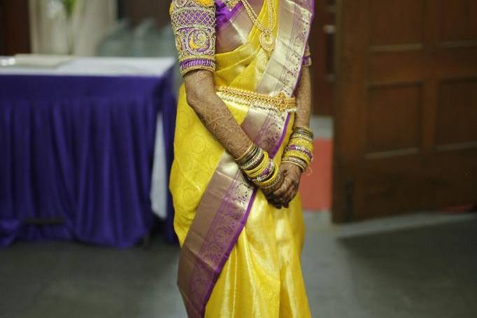 Ashvani on her wedding