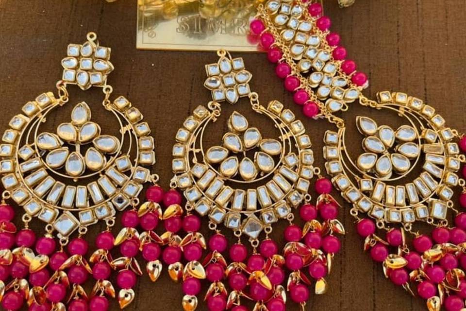 Earrings+mangtika