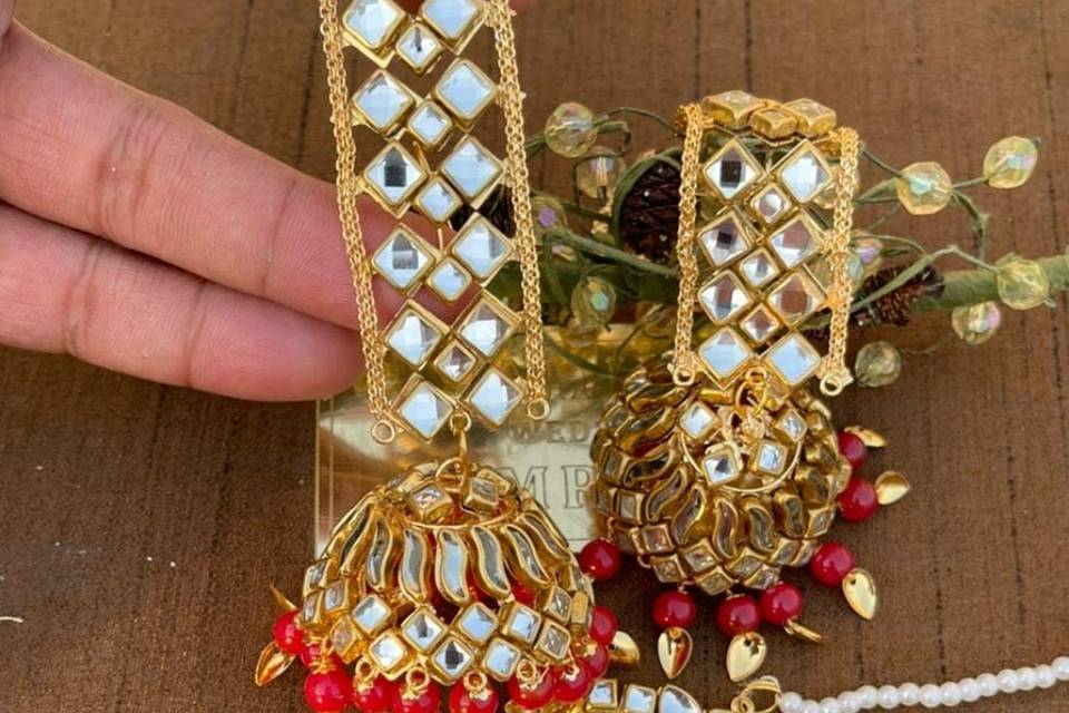 Earrings+mangtika