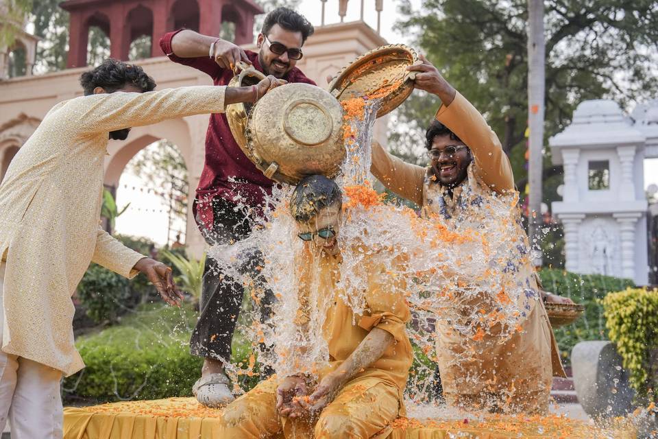 Groom & his friends