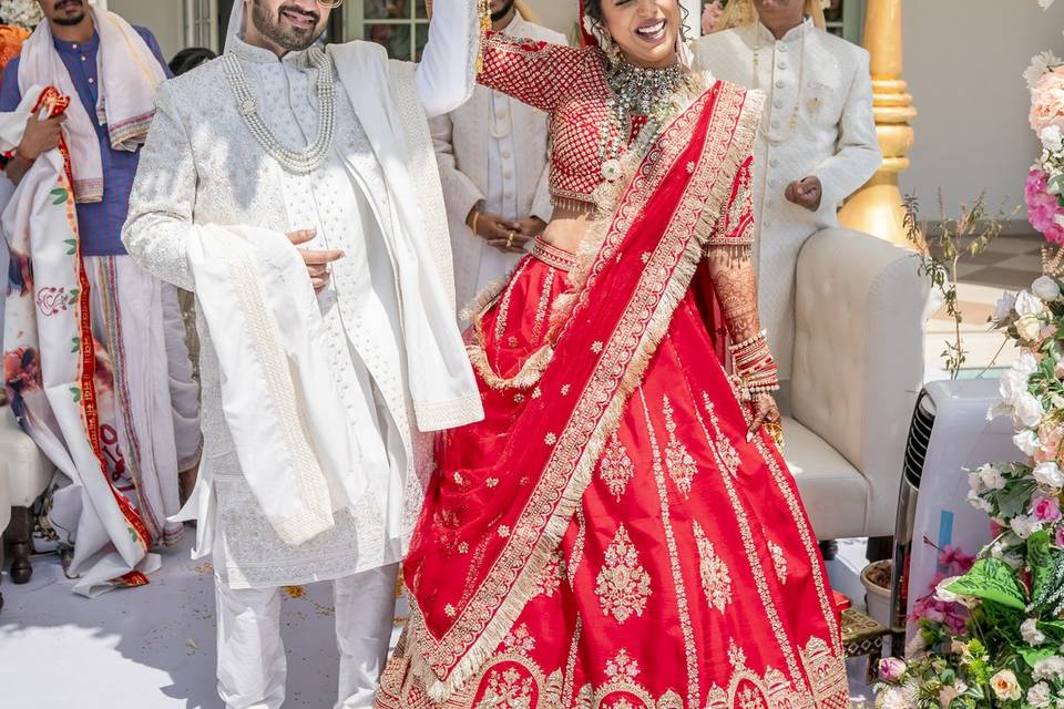 Wedding at their own Villa