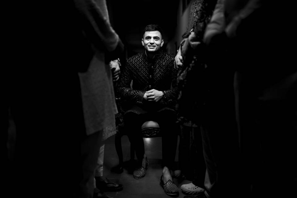 Groom & his friends