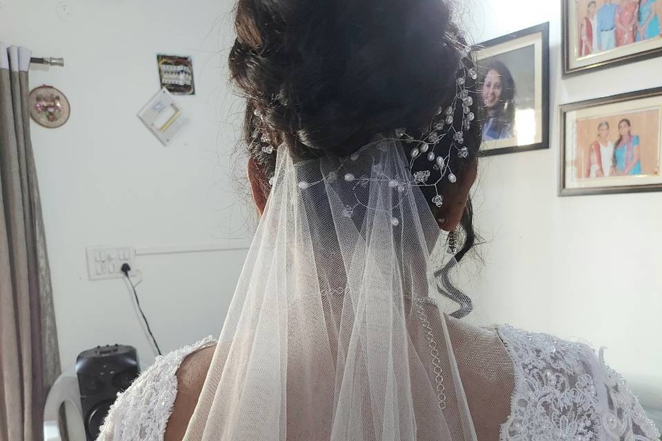 Christian bridal hair