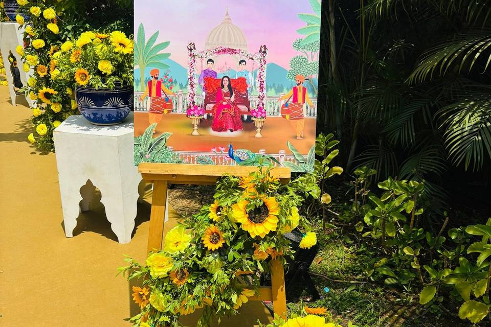 Haldi decor