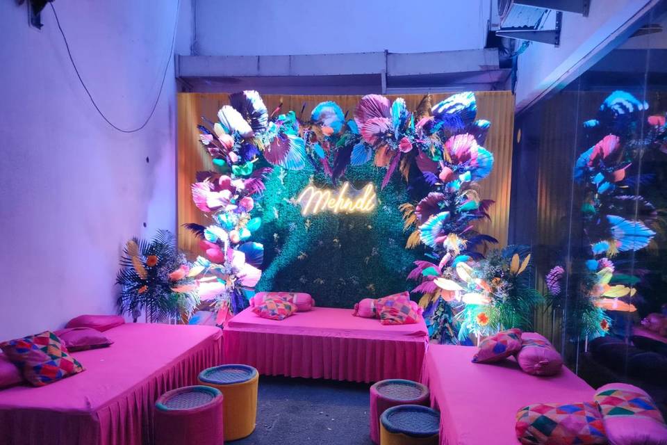 Mehndi setup