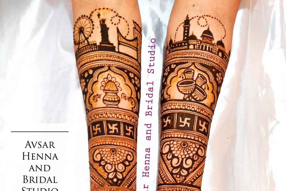 Bridal royal mehndi design