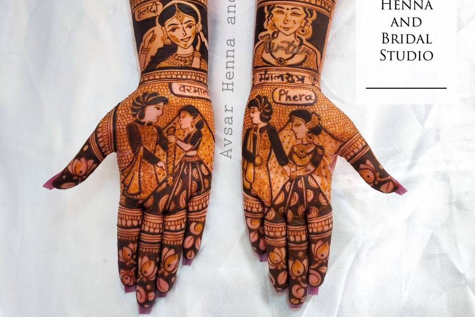 Bridal royal mehndi design