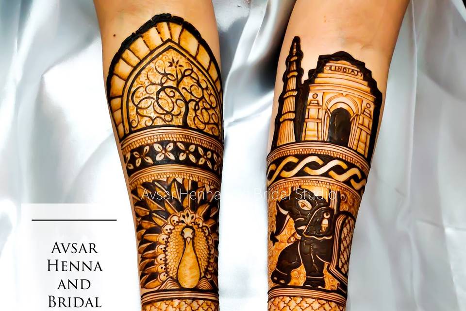 Bridal royal mehndi design