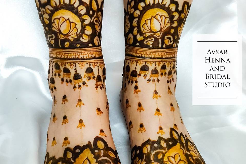 Bridal royal mehndi design