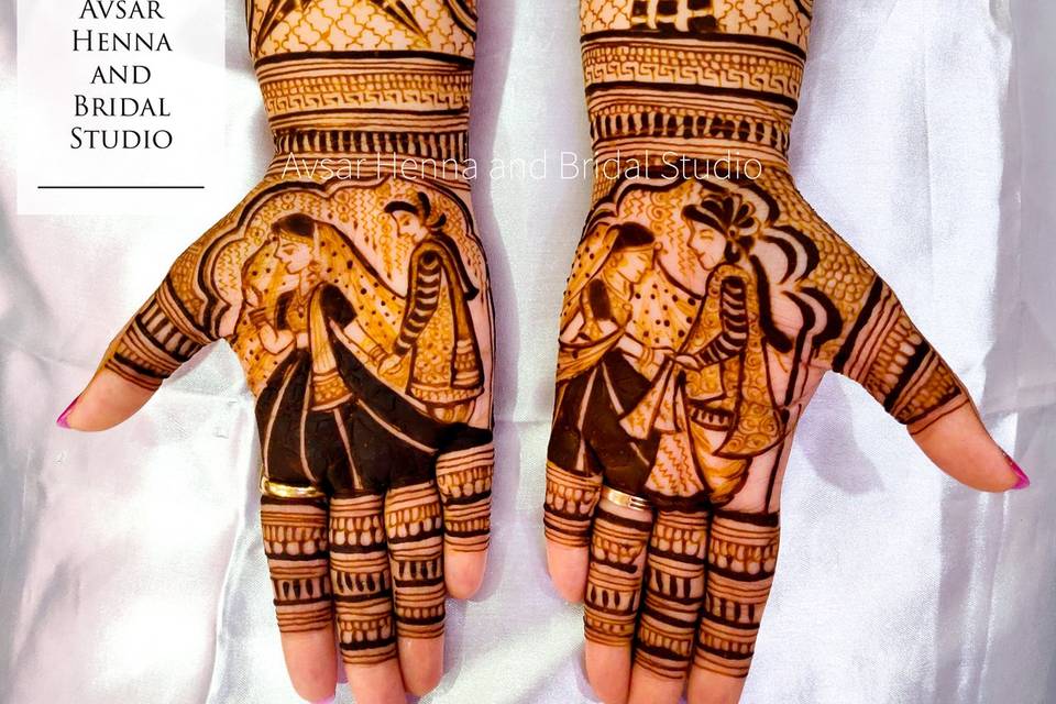 Bridal royal mehndi design