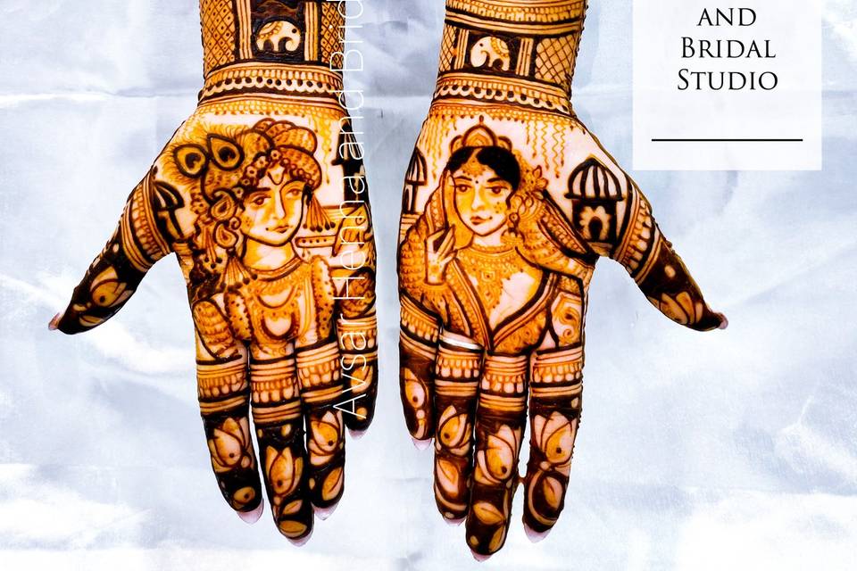 Bridal royal mehndi design