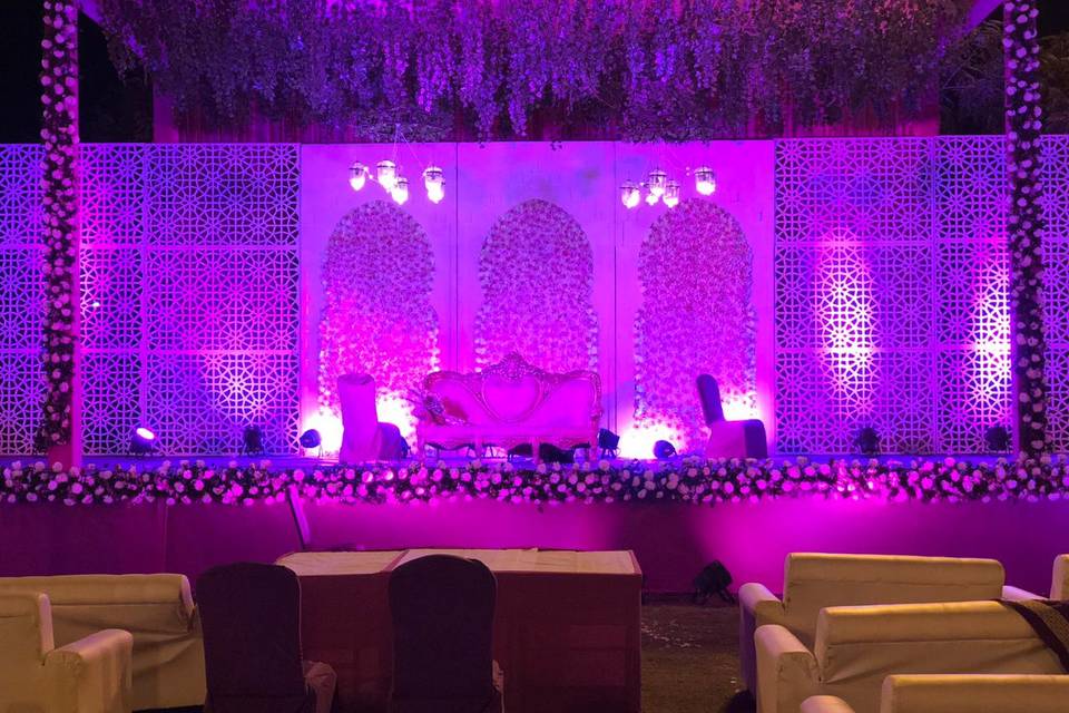 Stage lighting and decor