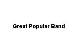 Great Popular Band Logo