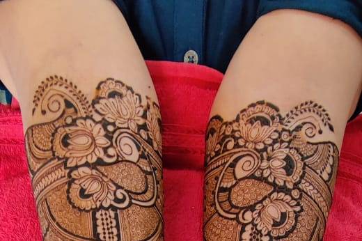 Engagement Mehndi design