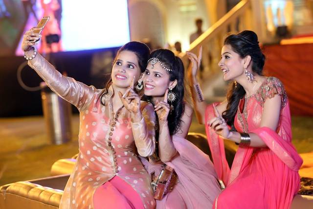 Bride and Bridesmaids