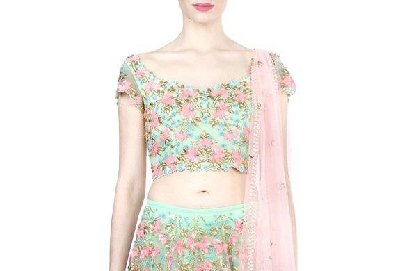 Into The light - Pink Embellished Lehenga Set – Papa Don't Preach