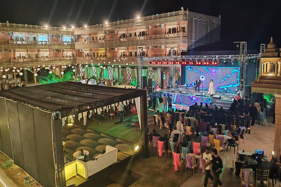 Lawn Sangeet Ceremony