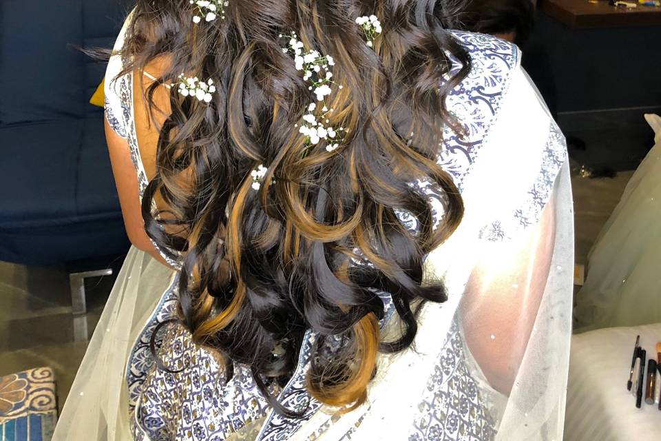 Sangeet hairstyle