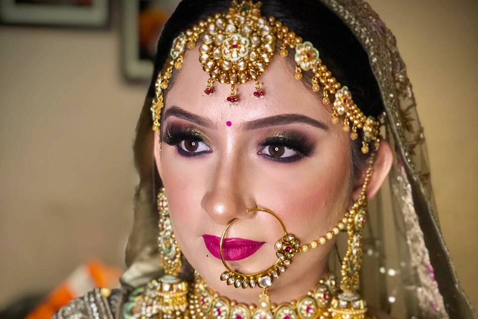 Subtle bridal makeup