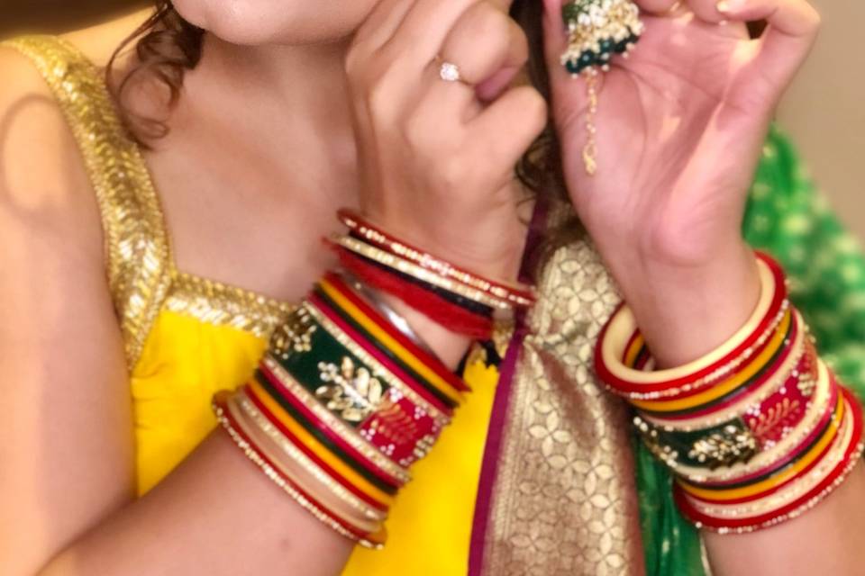 Mehendi makeup