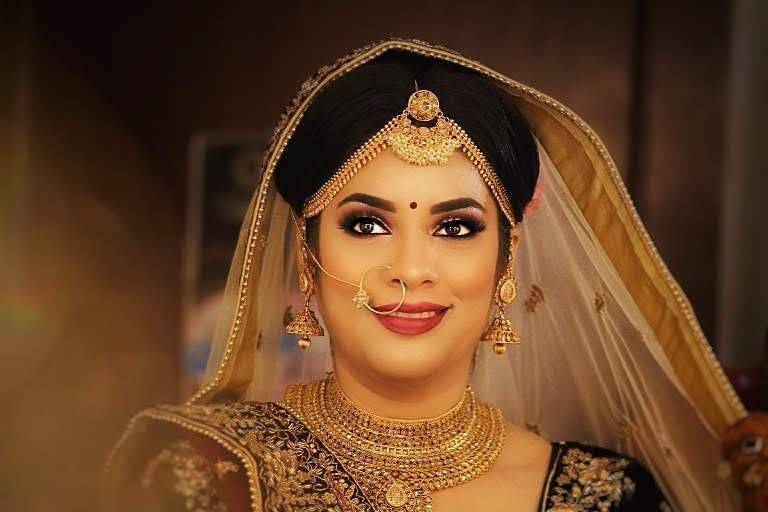 Confident beautiful bride