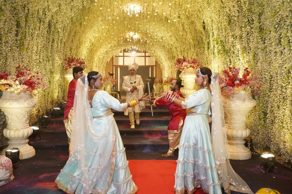 Groom's entry