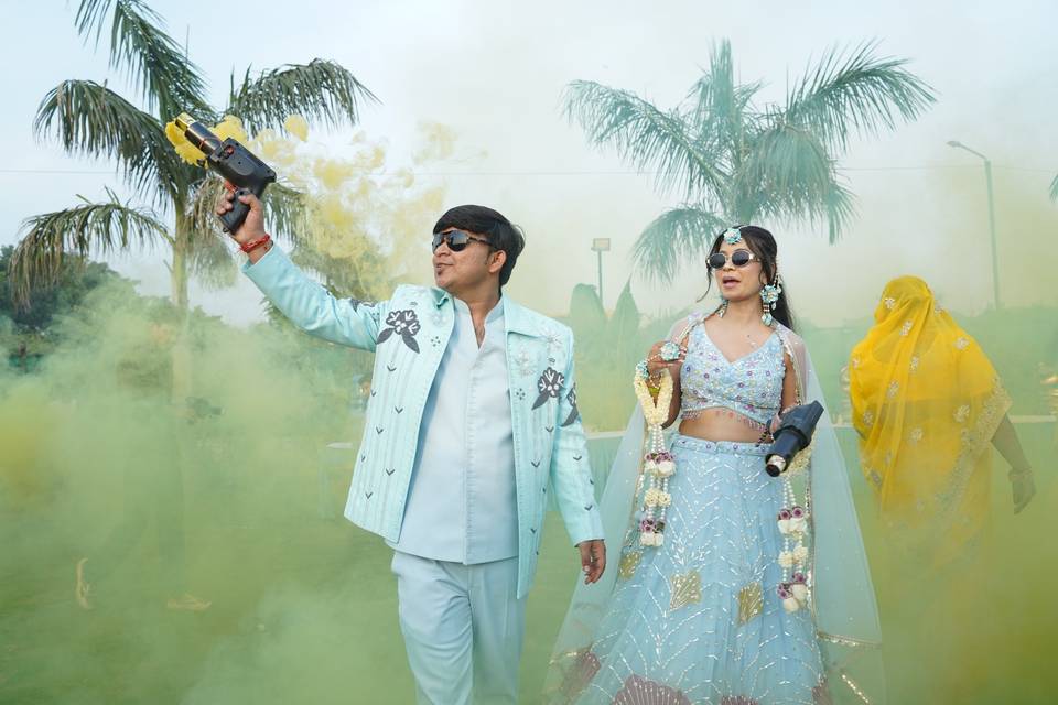 Couple's entry