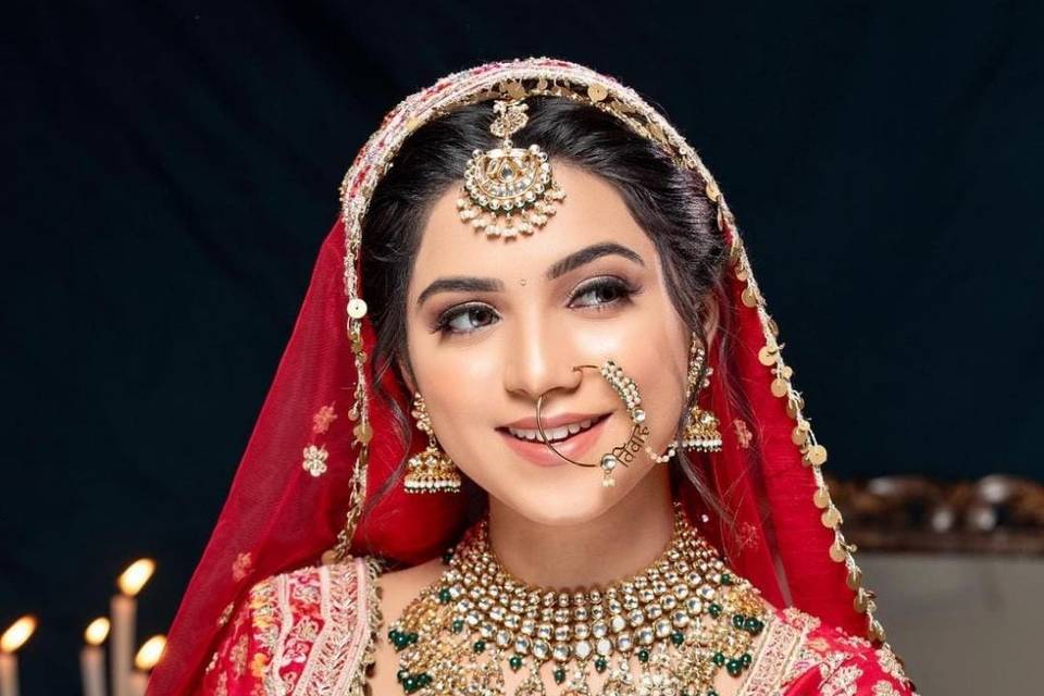 Elegant bridal look