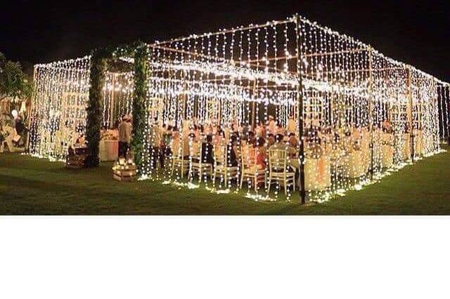 Open fairy light Gazebo