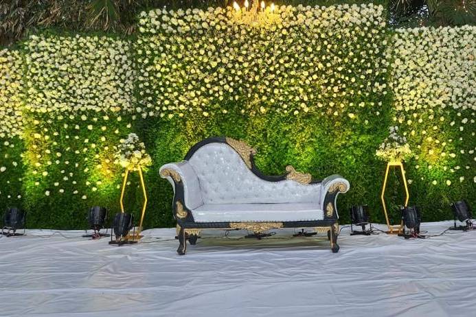 Reception stage decor