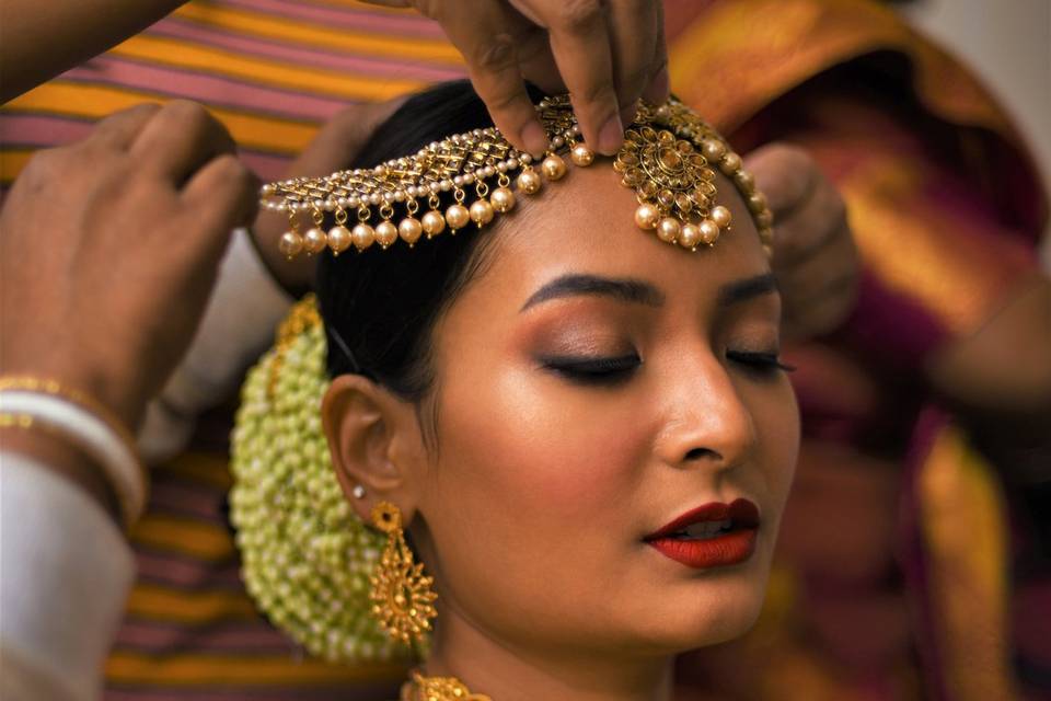 Cross-culture bridal makeup