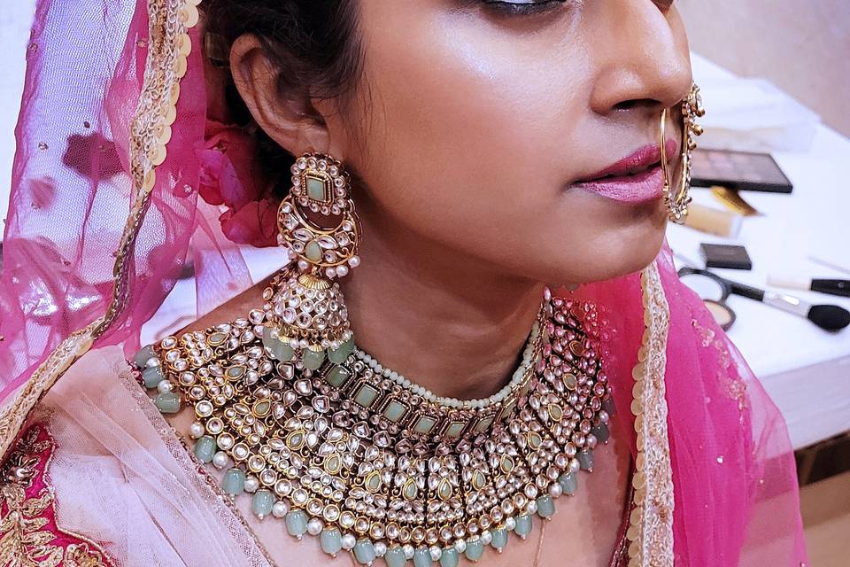 North-Indian bridal makeup