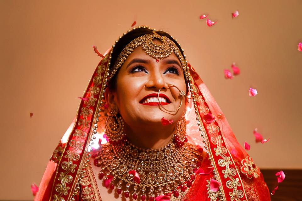 Cross-culture bridal makeup