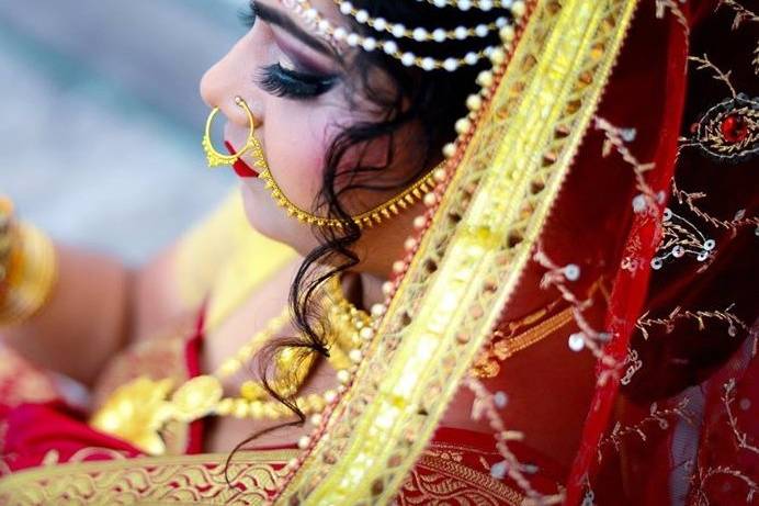 Krishna boudi's Makeover & Bridal Makeup