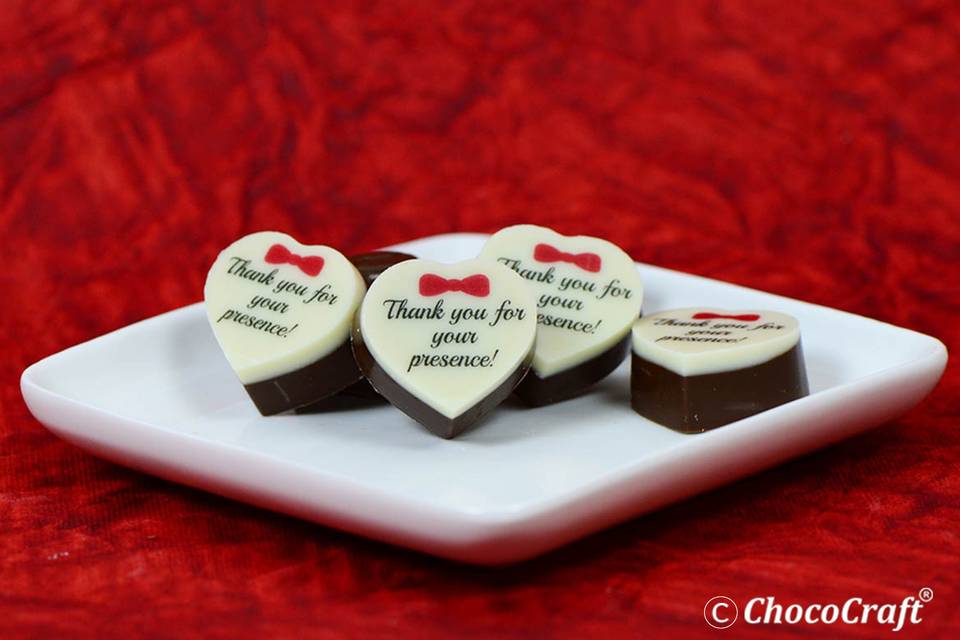 Wedding chocolates chococraft