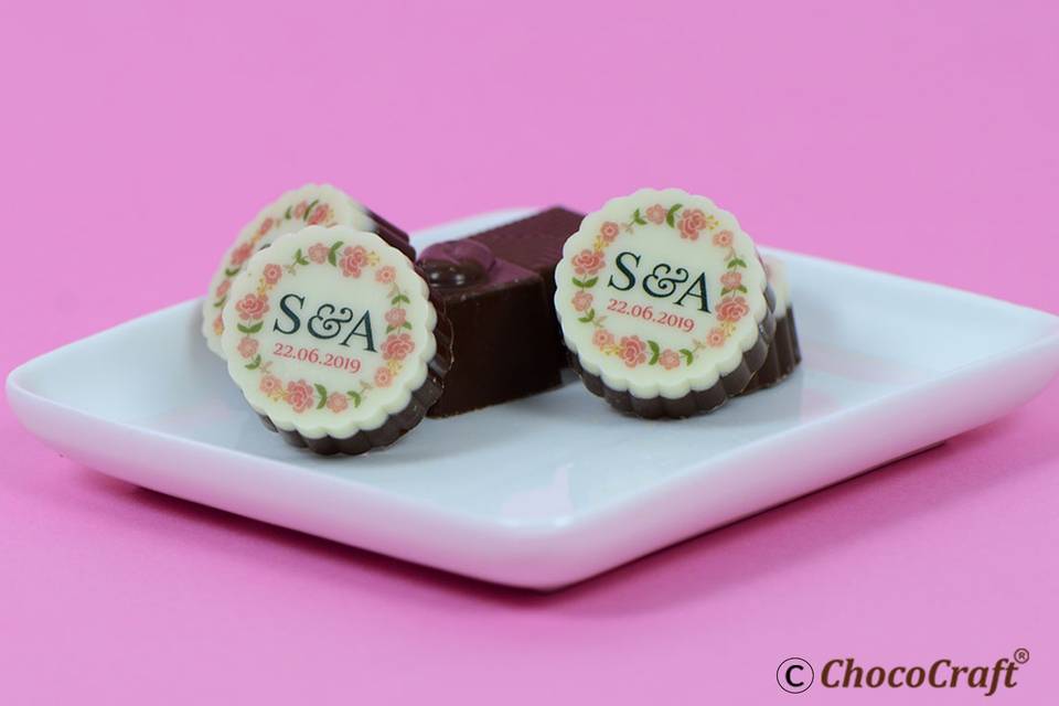 Wedding chocolates chococraft