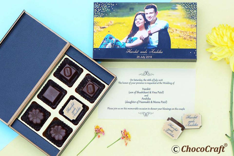 Wedding invites - chococraft